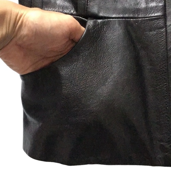 Mackage Genuine Leather Jacket, espresso brown, Women’s size S - Picture 6 of 15